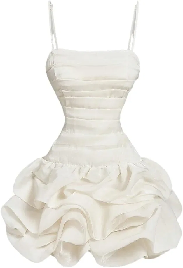 Женское мини-платье с запахом Organza, Apricot