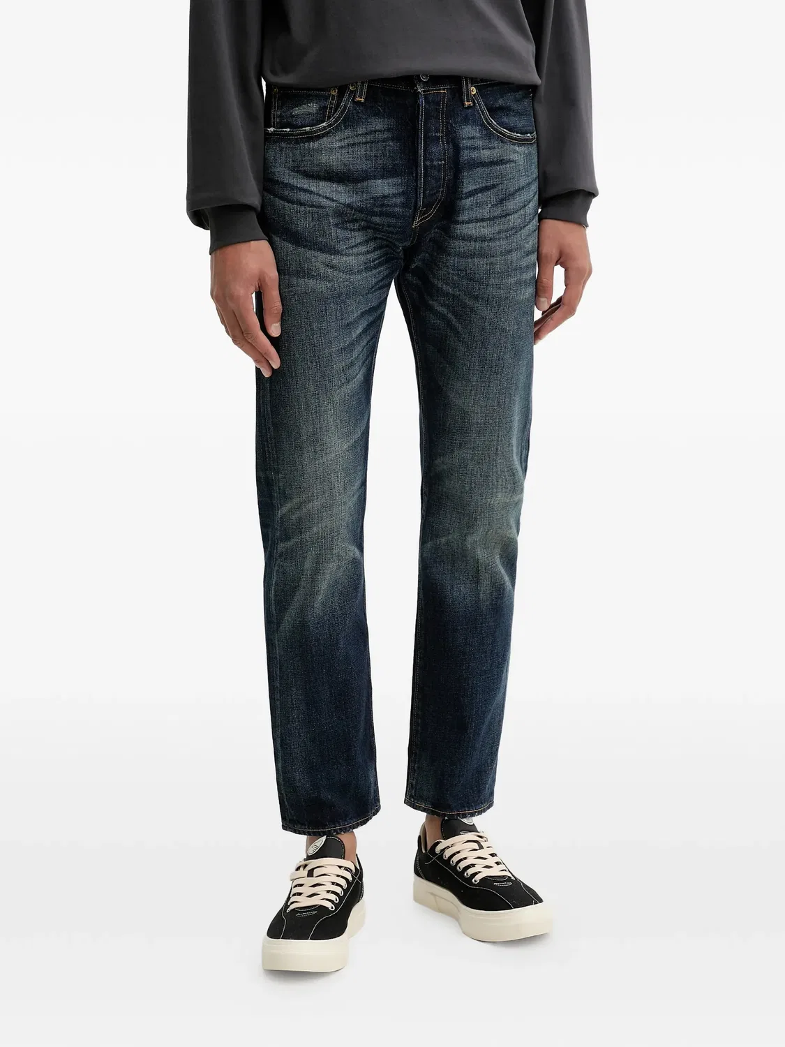 Джинсы с пуговицами, синие Levi's, синий