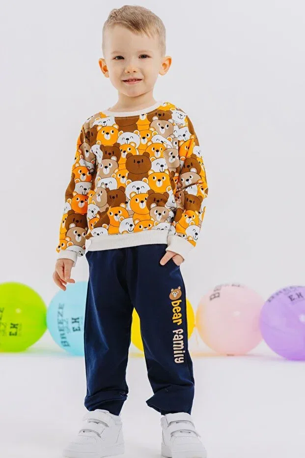 Детский спортивный костюм для мальчиков с принтом cute bears patterned Breeze, Mixed Color
