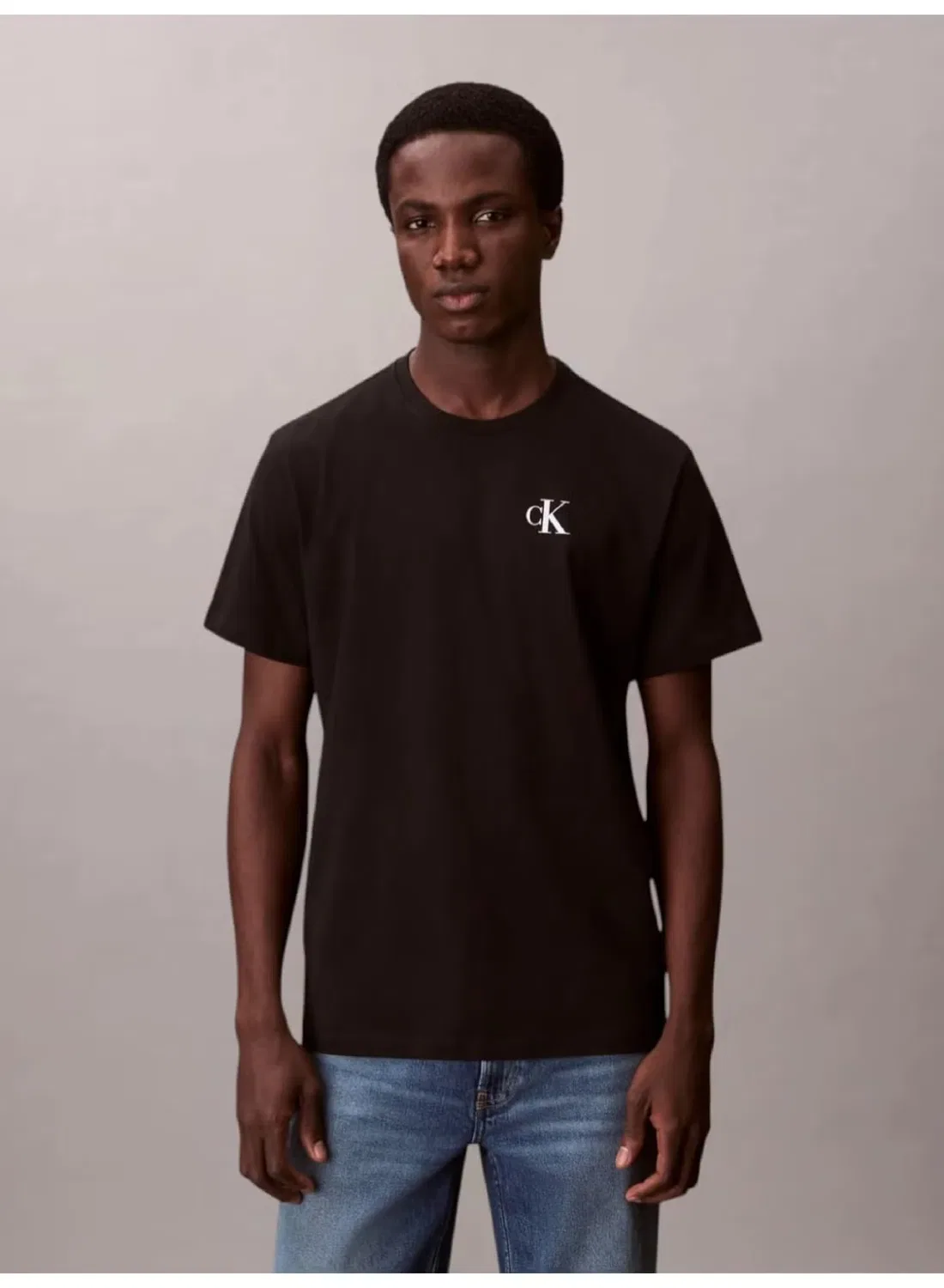 Футболка с принтом на спине Calvin Klein, черный