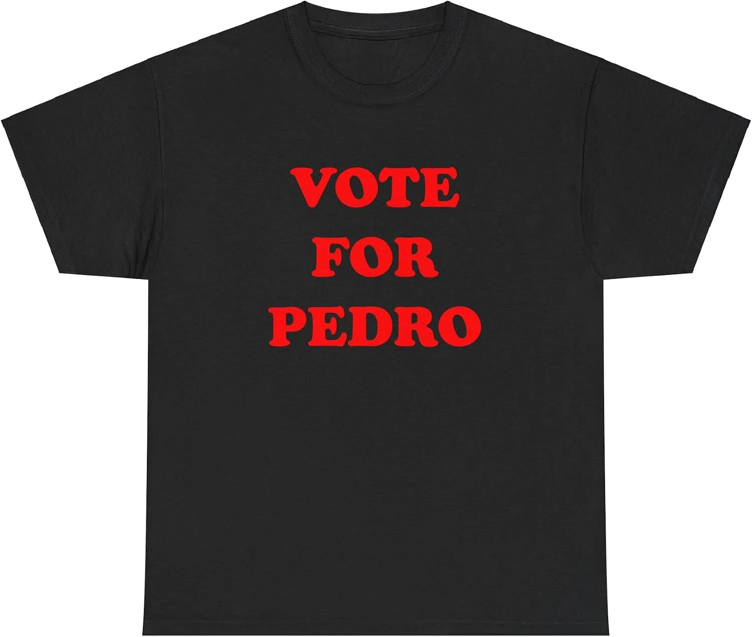Женская футболка с принтом Vote for Pedro Tee, чёрный — фото 2
