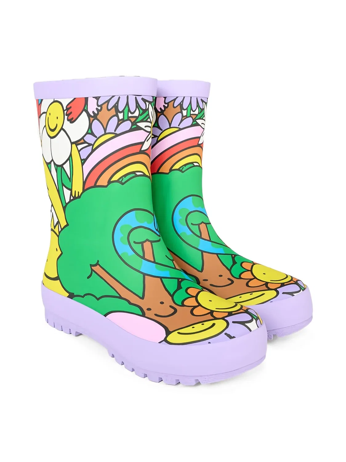 Сапоги Earth Friends от Stella McCartney, фиолетовый