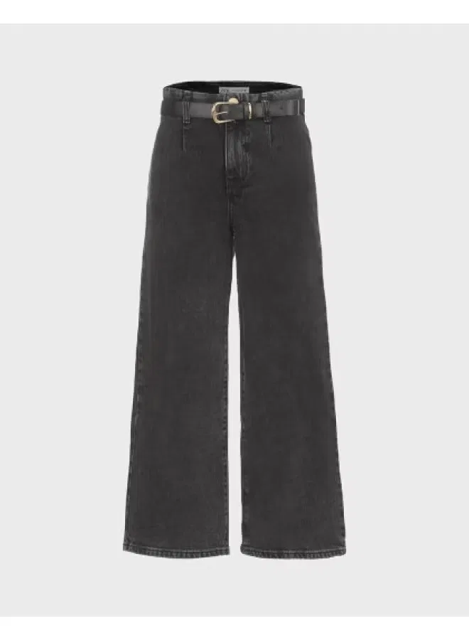 Джинсы джинсовые с потертостями Zara, черно-серый