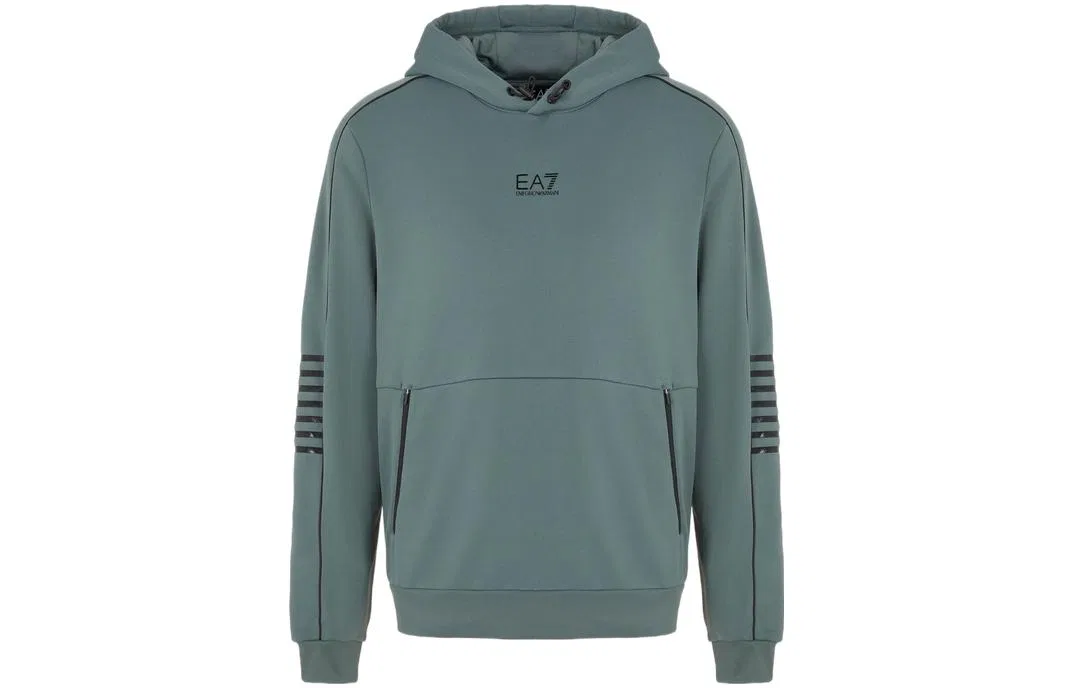 Мужской свитшот EMPORIO ARMANI EA7 FW23, Цвет Asphalt Gray