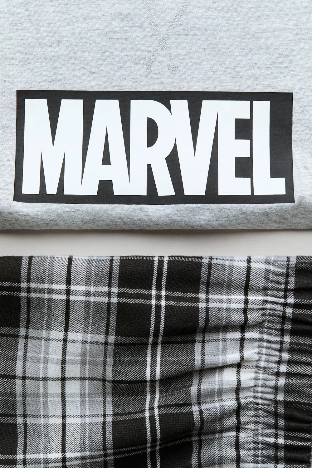 Пижама из набивного хлопка H&M, Graumeliert/Marvel Comics — фото 2