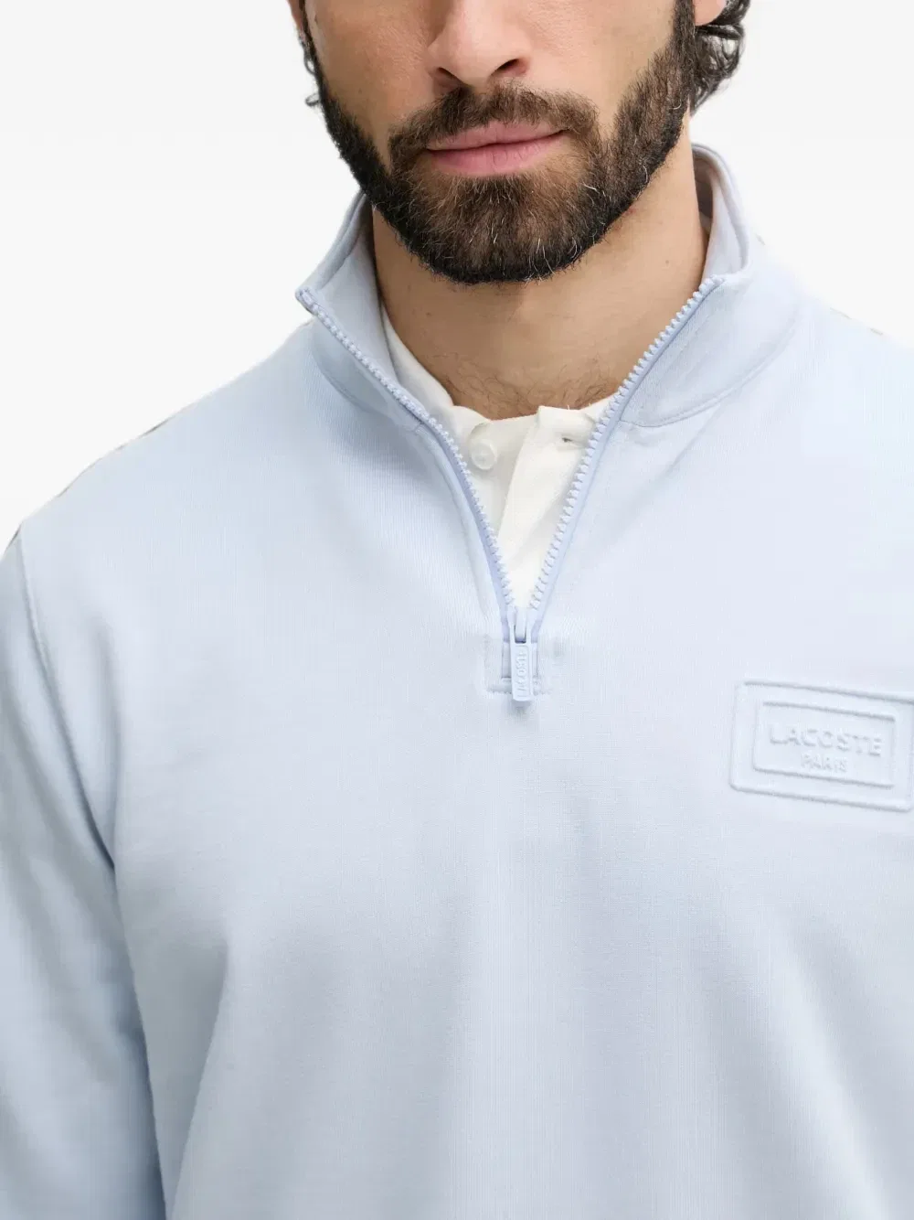 Свитшот Lacoste на молнии, синий — фото 4