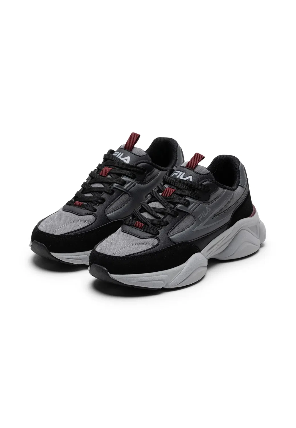Обувь Recade для подростков, унисекс - кроссовки Fila, Black-Tawny Port — фото 2