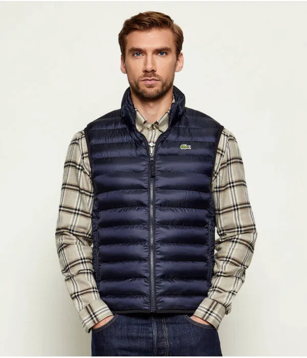 Мужской жилет из полиэстера Lacoste, Blu Marino