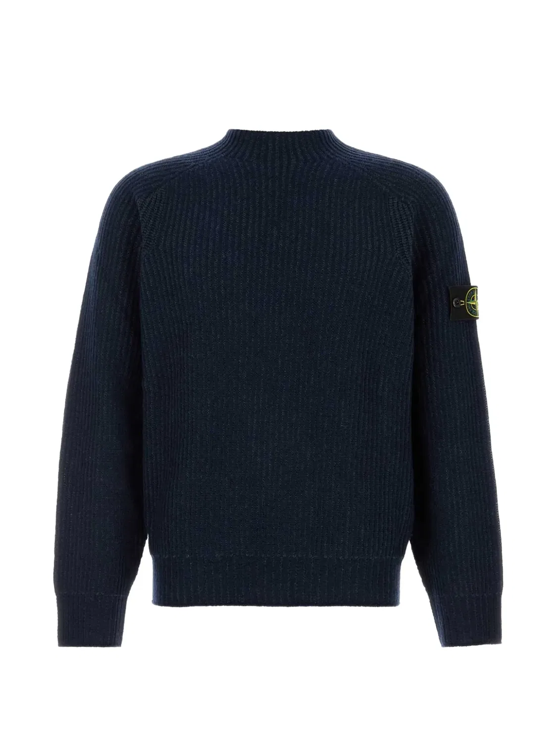 Джемпер в рубчик с нашивкой-логотипом Stone Island, синий