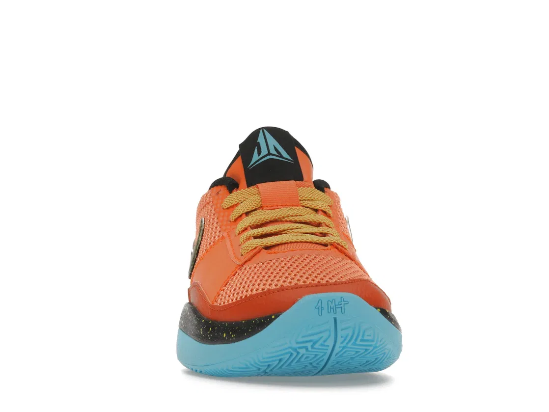 Детские кроссовки с ярким дизайном Nike Ja 1 SE, Bright Mandarin/Opti Yellow-Black-Baltic Blue — фото 2
