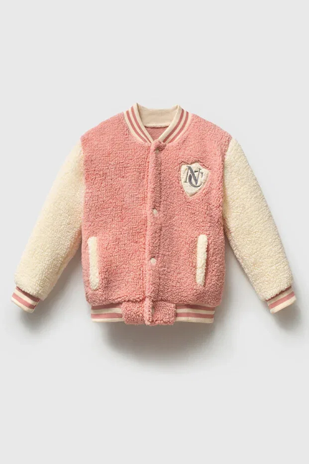 Детское пальто для девочек из велсофта Rose Dried College Mahfel, Rose Brown