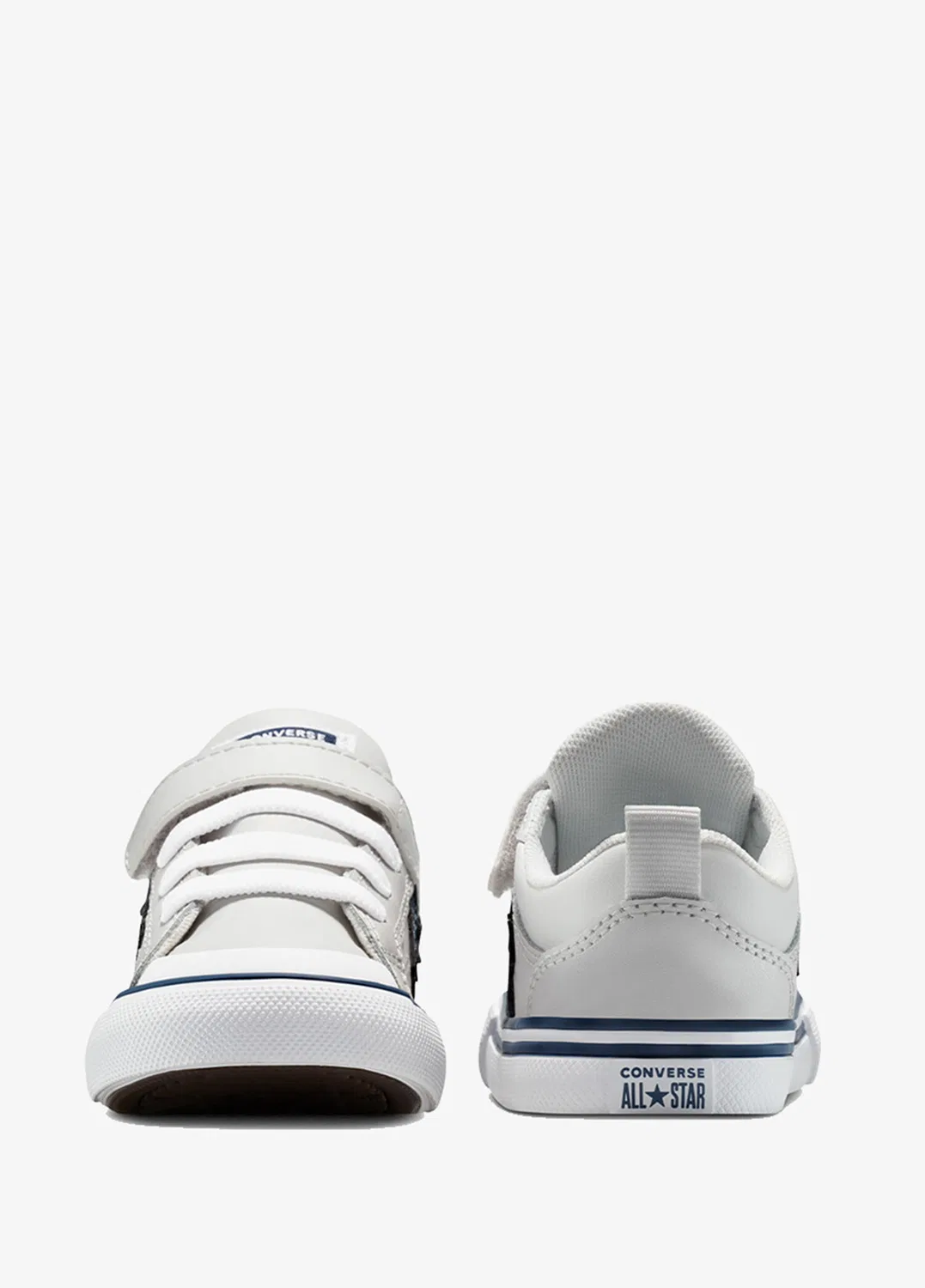 Кроссовки детские Converse Pro Blaze Strap Leather Easy On Gri, серый — фото 3
