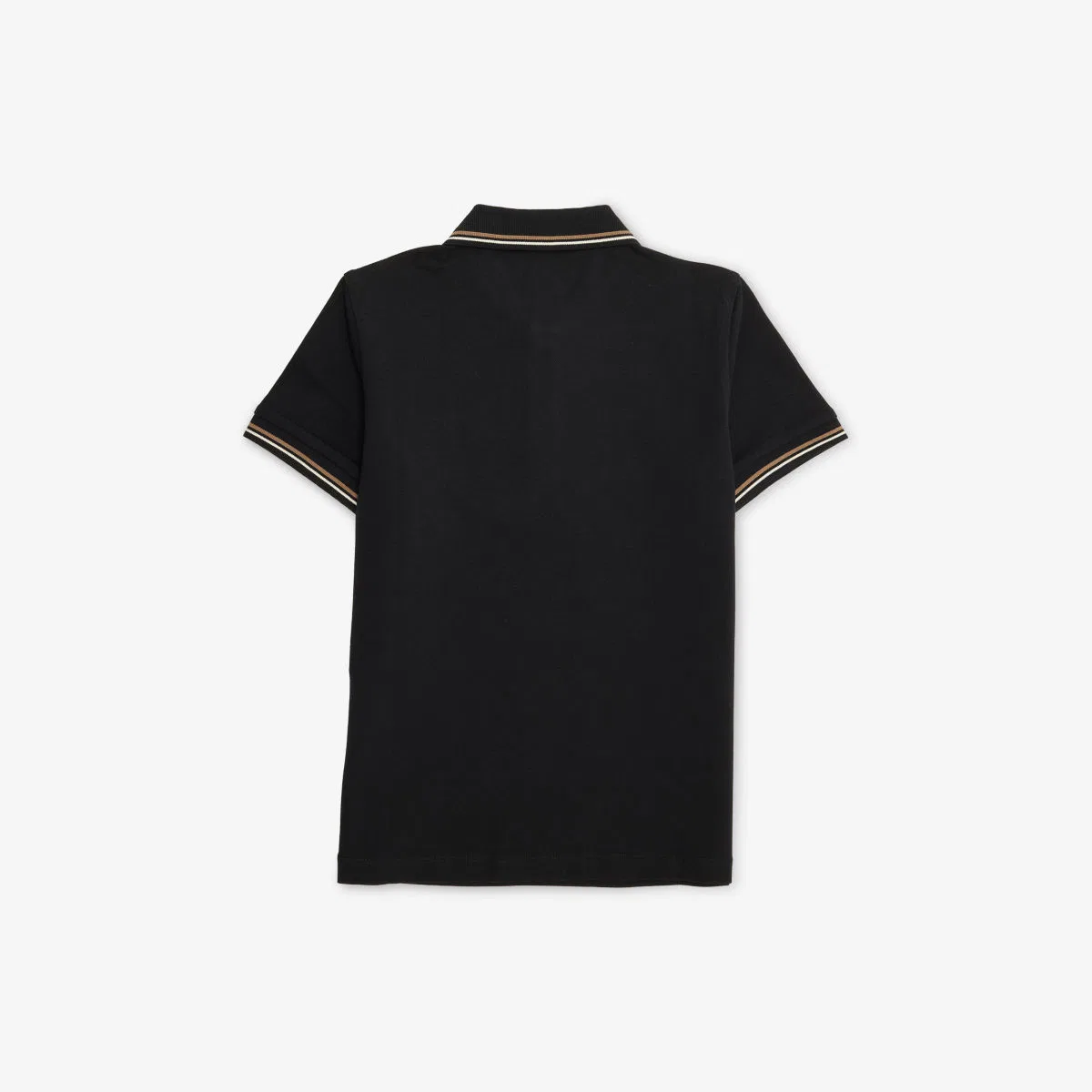 Хлопковая рубашка-поло с вышитым логотипом, возраст 4-16 лет Emporio Armani — фото 3