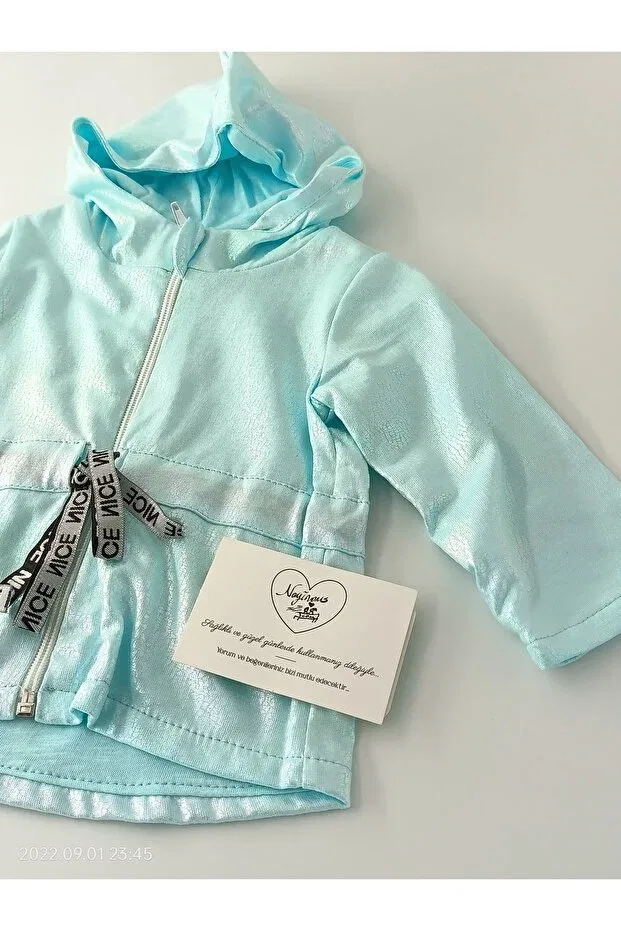 Зеленая блестящая куртка Tongs Baby — фото 4