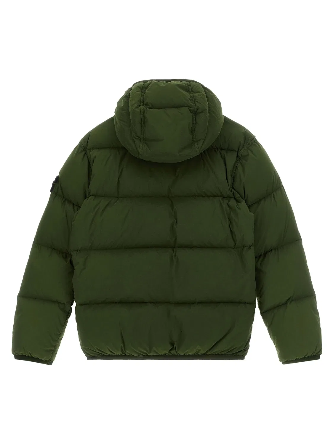 Парка с логотипом-значком Stone Island Junior, зеленый — фото 2