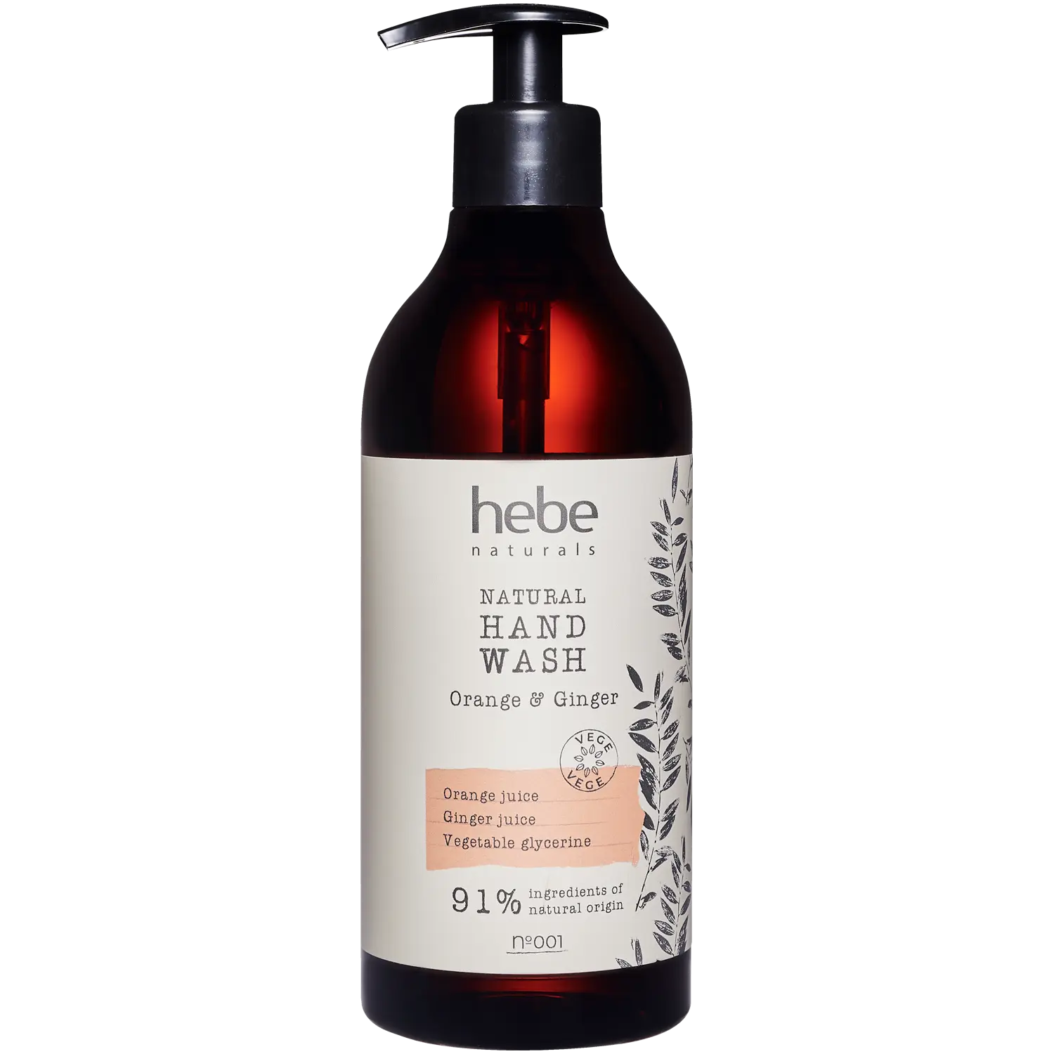 

Hebe Naturals Pomarańcza&Imbir мыло для рук, 500 мл