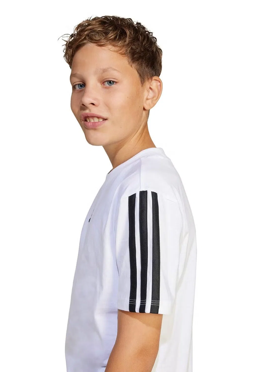 Футболка классического кроя Essentials Adidas, белый — фото 4