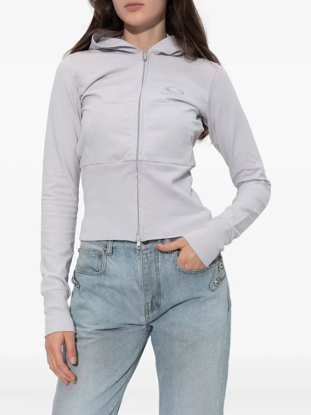 Худи Loop Sports Icon Balenciaga, серый — фото 3