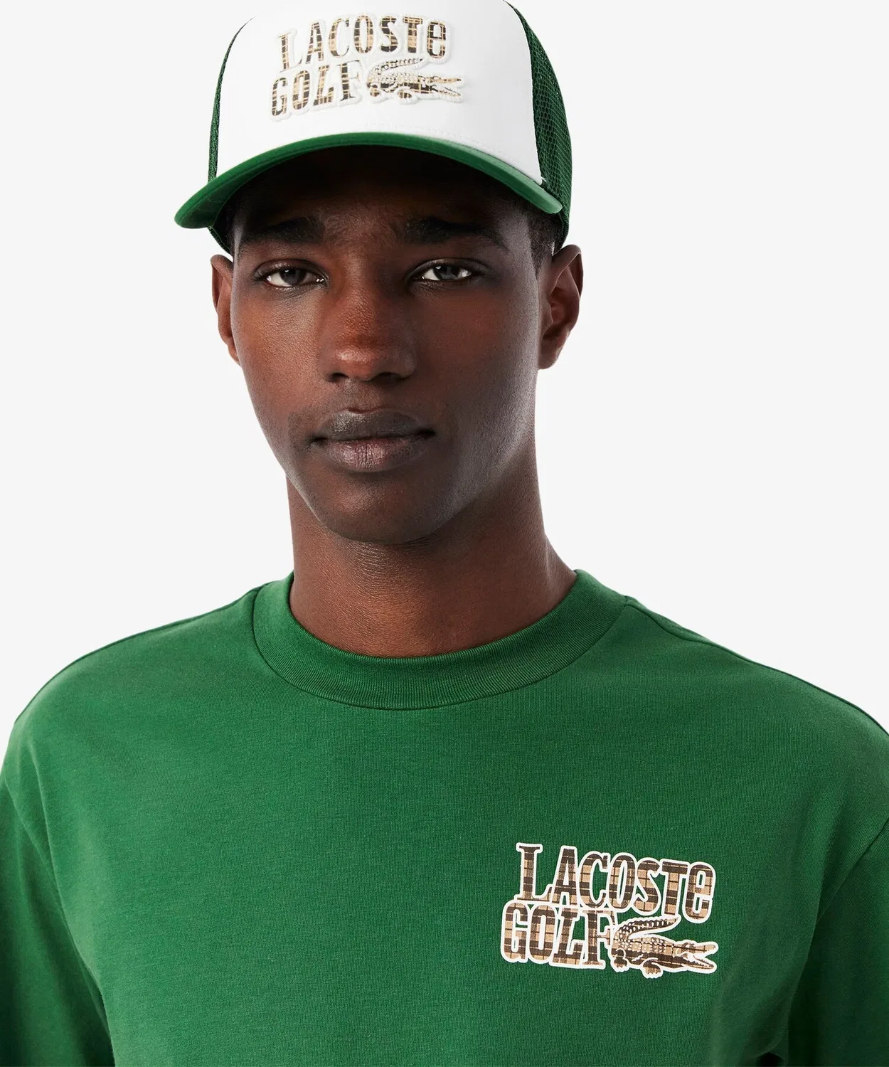 Мужская футболка с принтом LACOSTE Golf Graphic, Green — фото 3