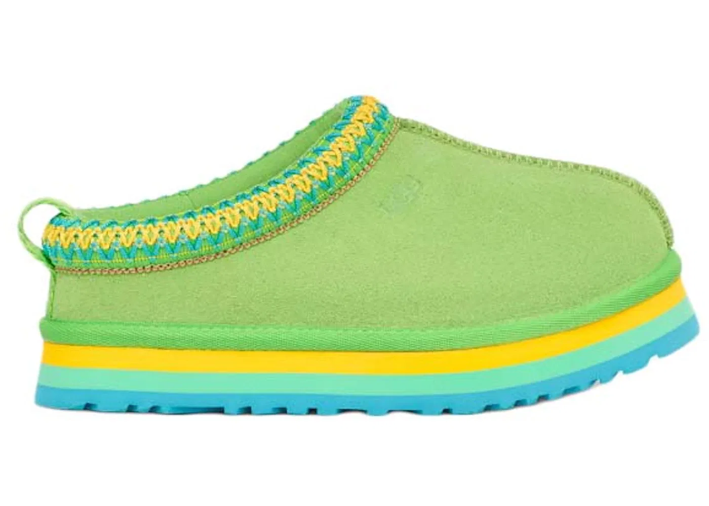 Детские тапочки с подкладкой UGG Tazz Slipper, Green Multi