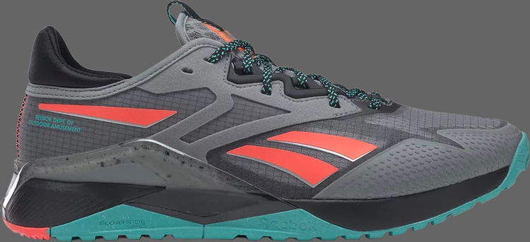 Кроссовки nano x2 tr adventure 'grey classic teal' Reebok, серый - фото