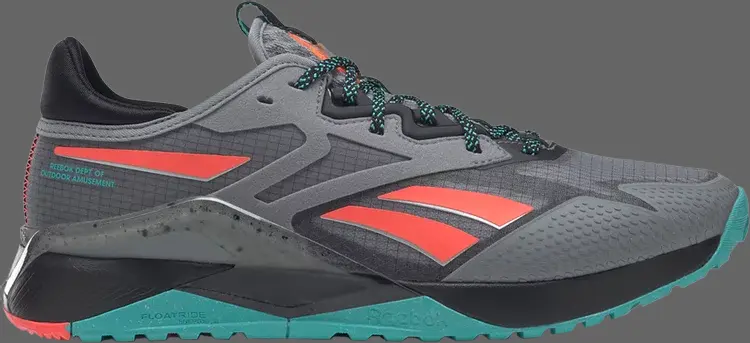 

Кроссовки nano x2 tr adventure 'grey classic teal' Reebok, серый