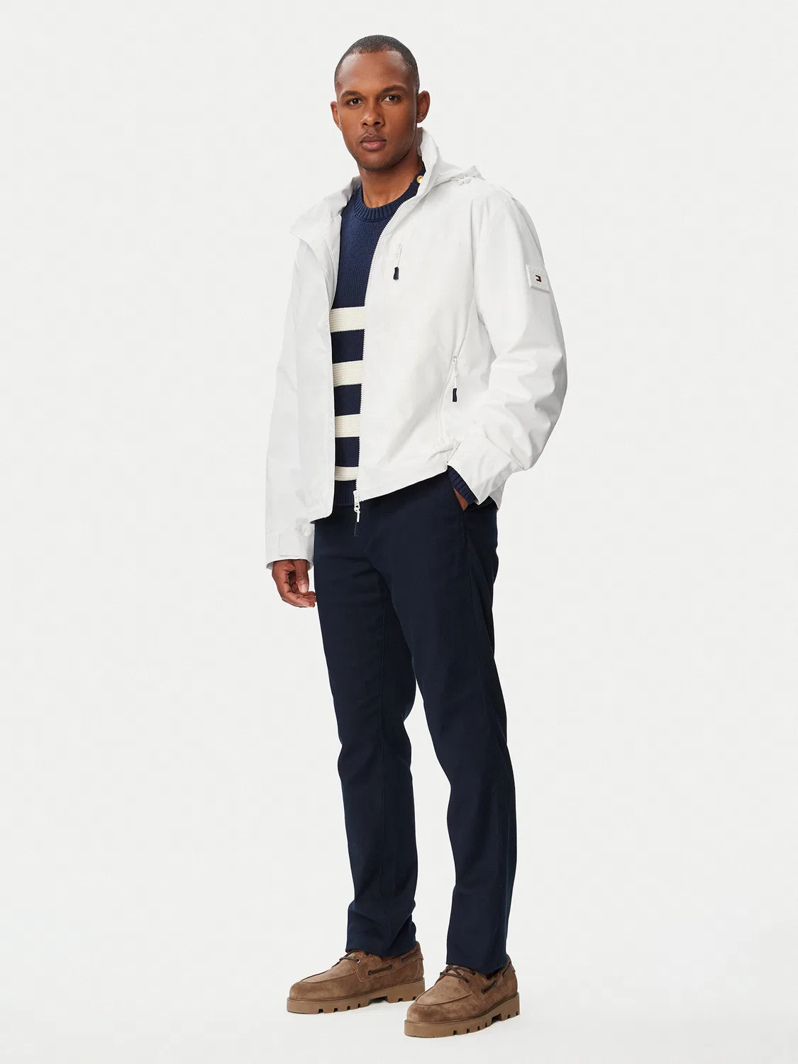 Мужская демисезонная куртка стандартного кроя Tommy Hilfiger, белый — фото 2