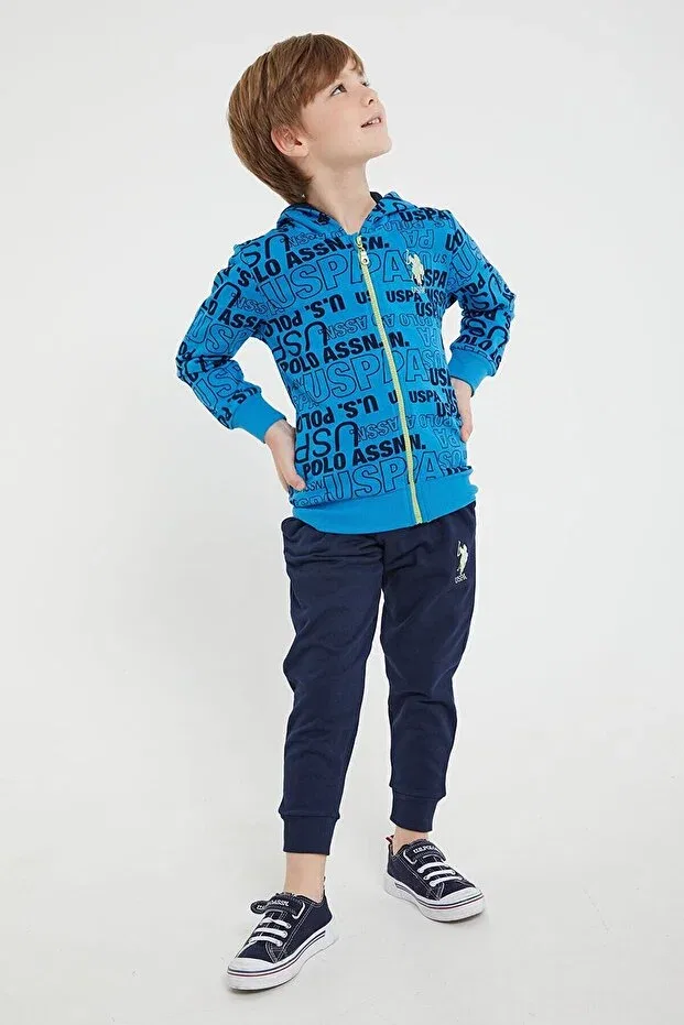 Мужской спортивный костюм с капюшоном U.S. Polo Assn., Navy Blue — фото 2