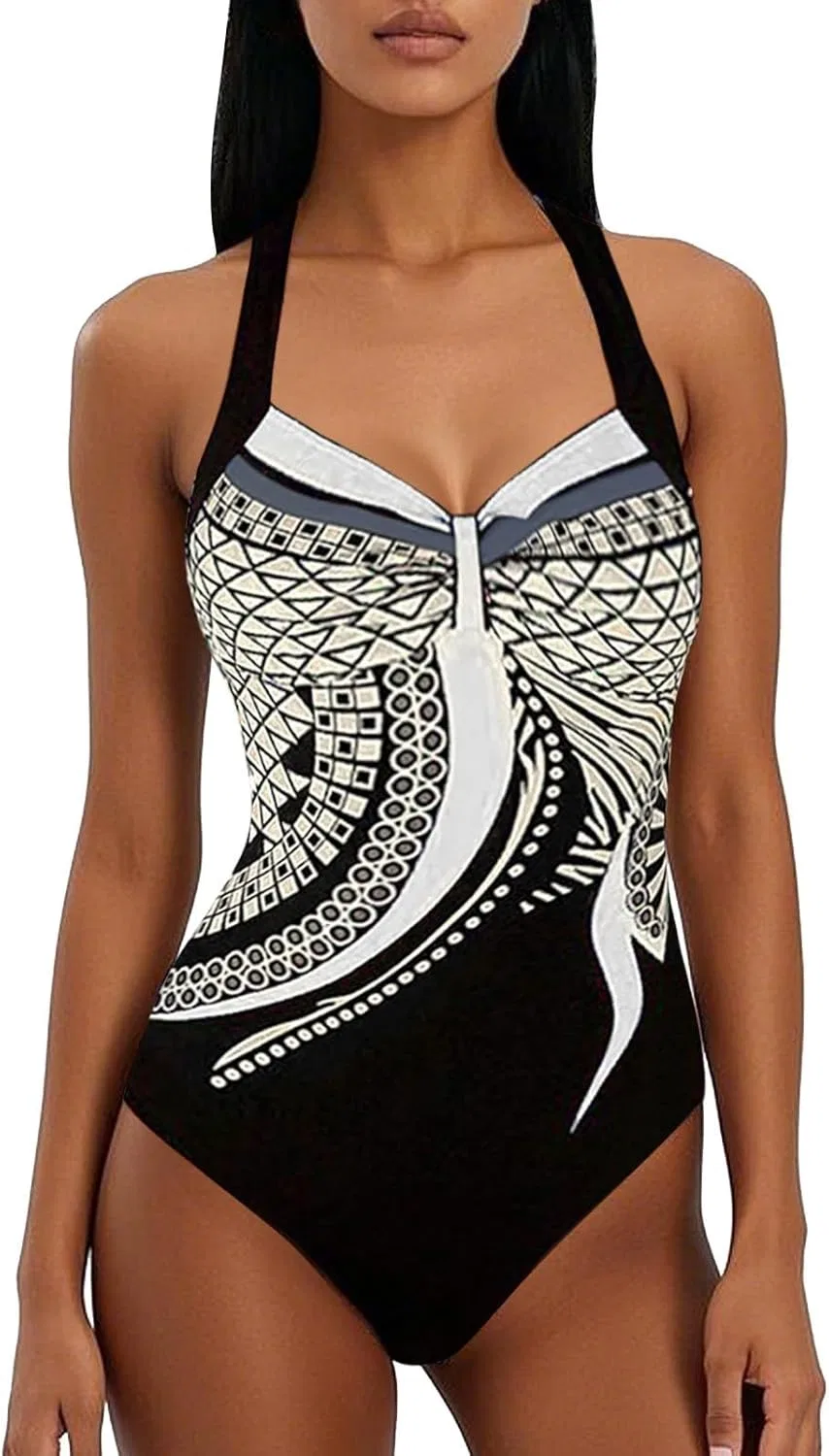 Женский цельный купальник с эффектом push-up Athletic, White