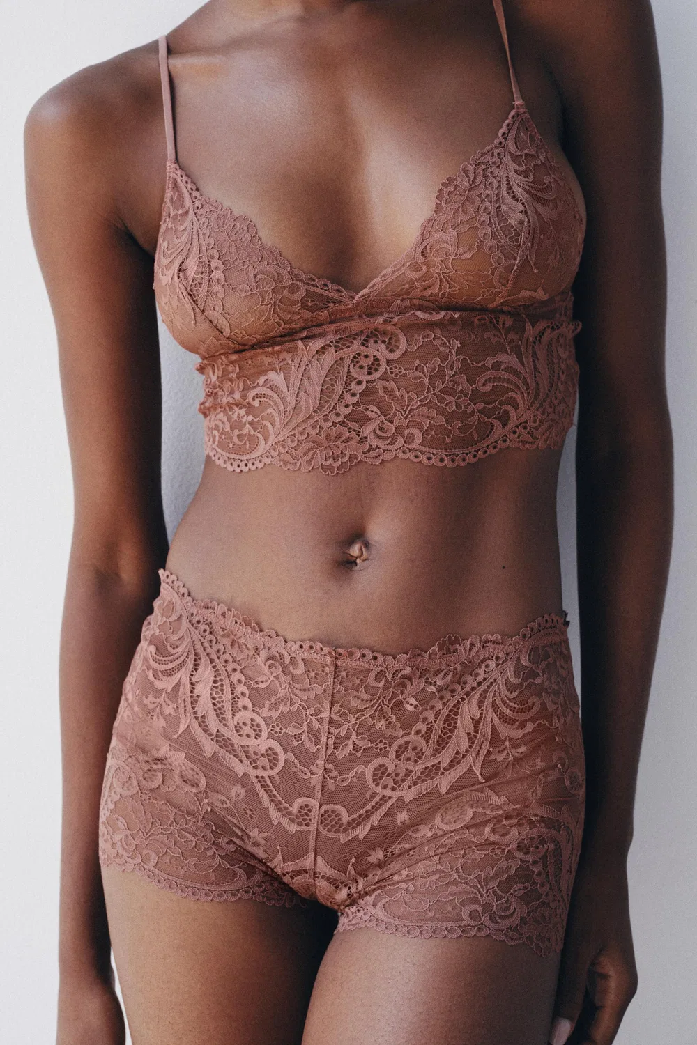 Кюлоты LACE ZARA, Beige-pink — фото 2