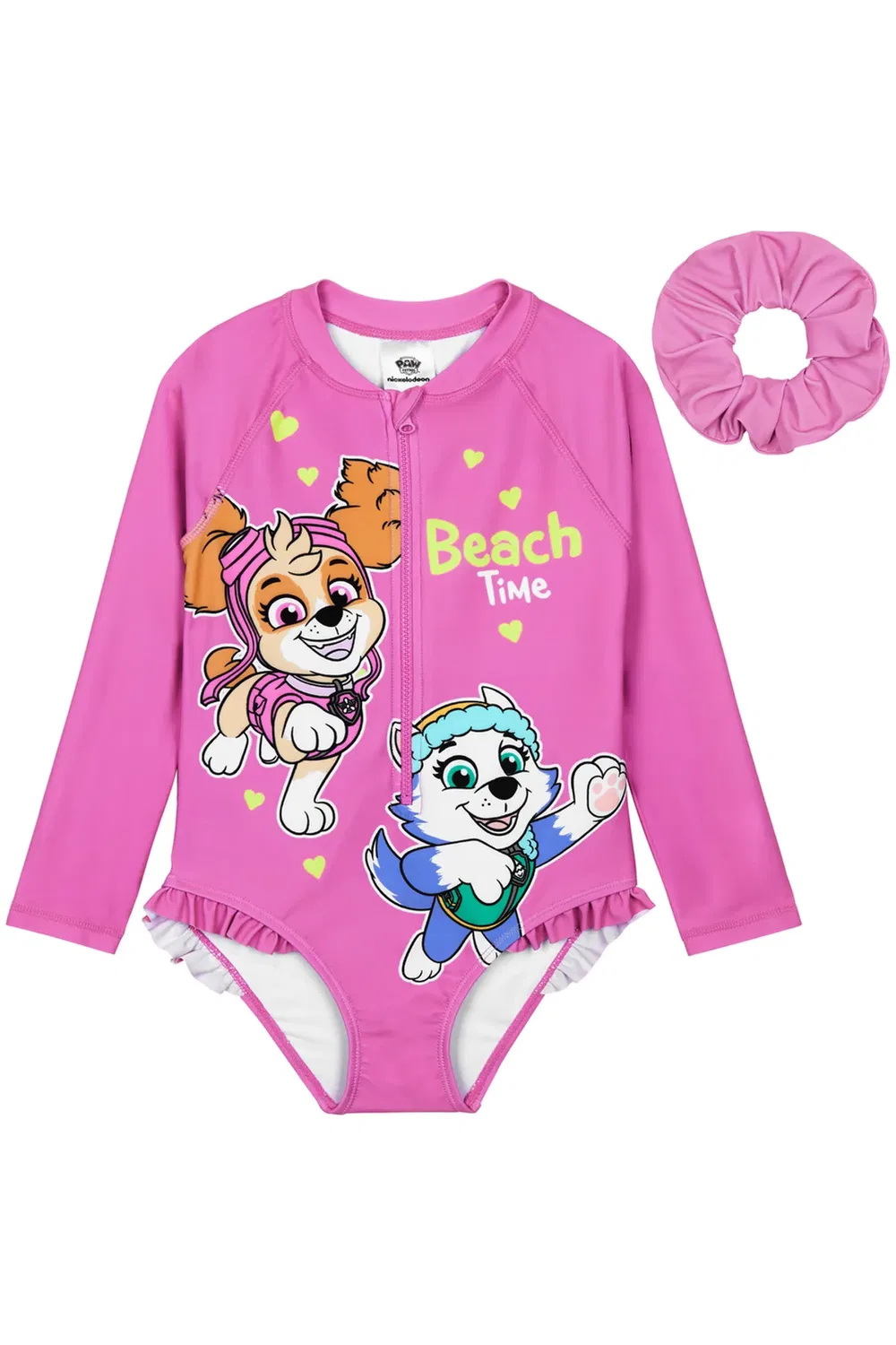 Детский комбинезон для плавания с повязкой для волос Paw Patrol, Pink