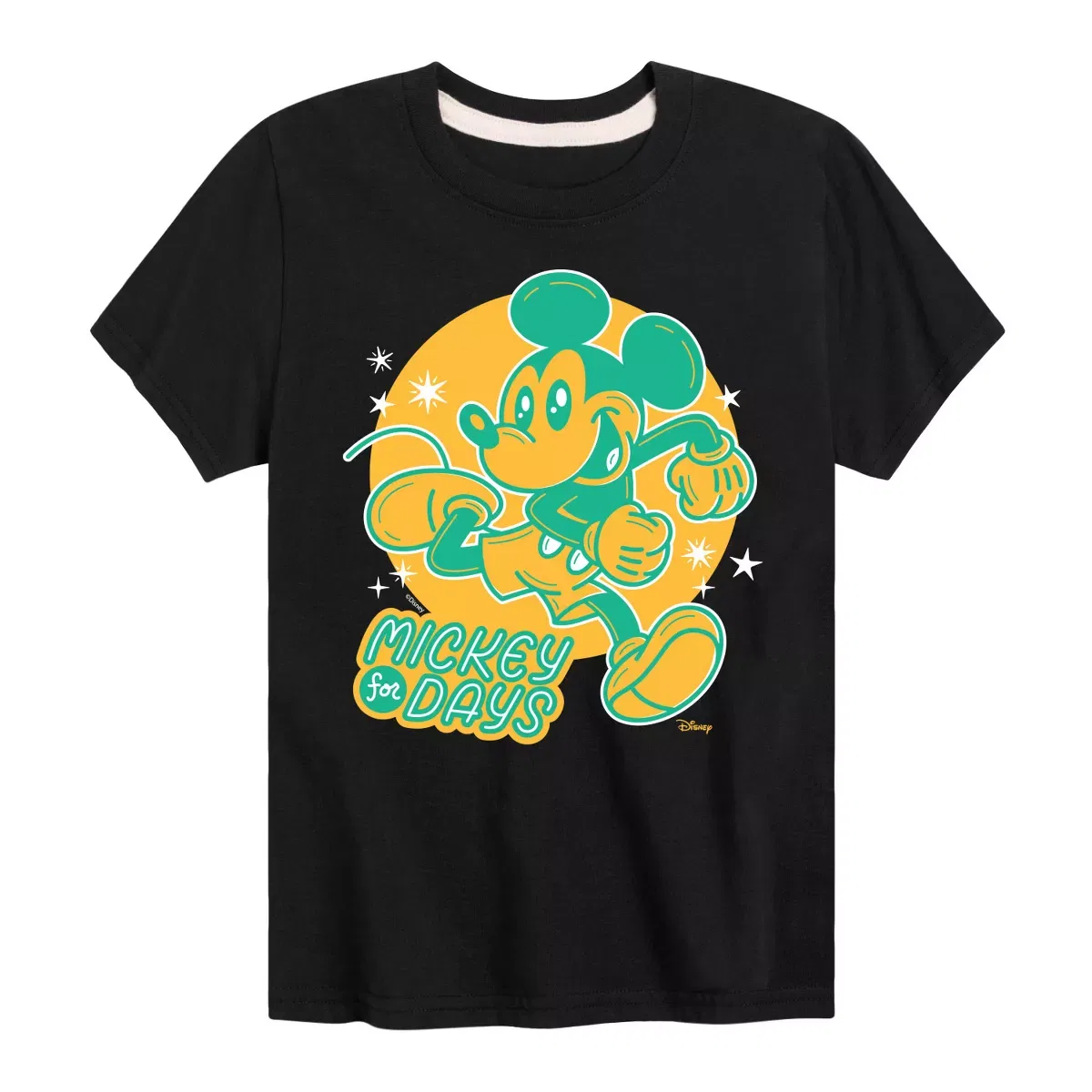 Детская футболка с коротким рукавом с принтом Mickey For Days Disney, Black