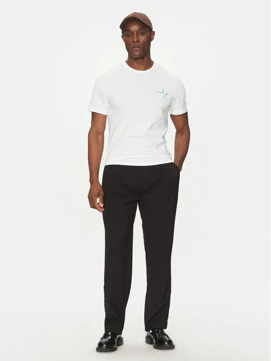 Футболка regular fit Chest Logo Calvin Klein, белый — фото 2