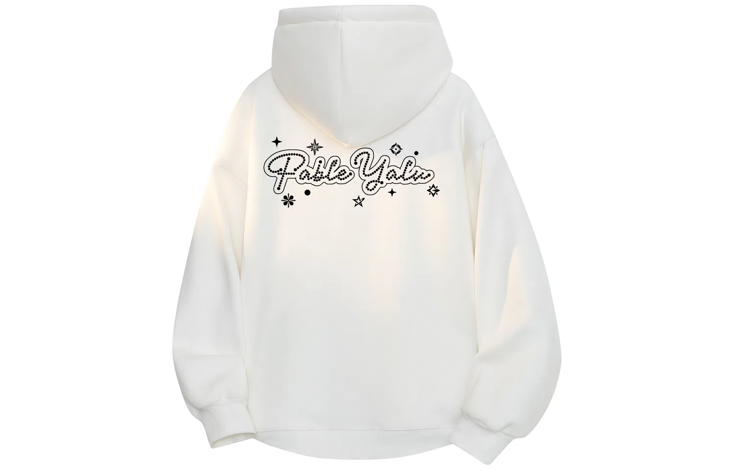 Детский свитшот с капюшоном унисекс White [Fleece-Lined] YALU