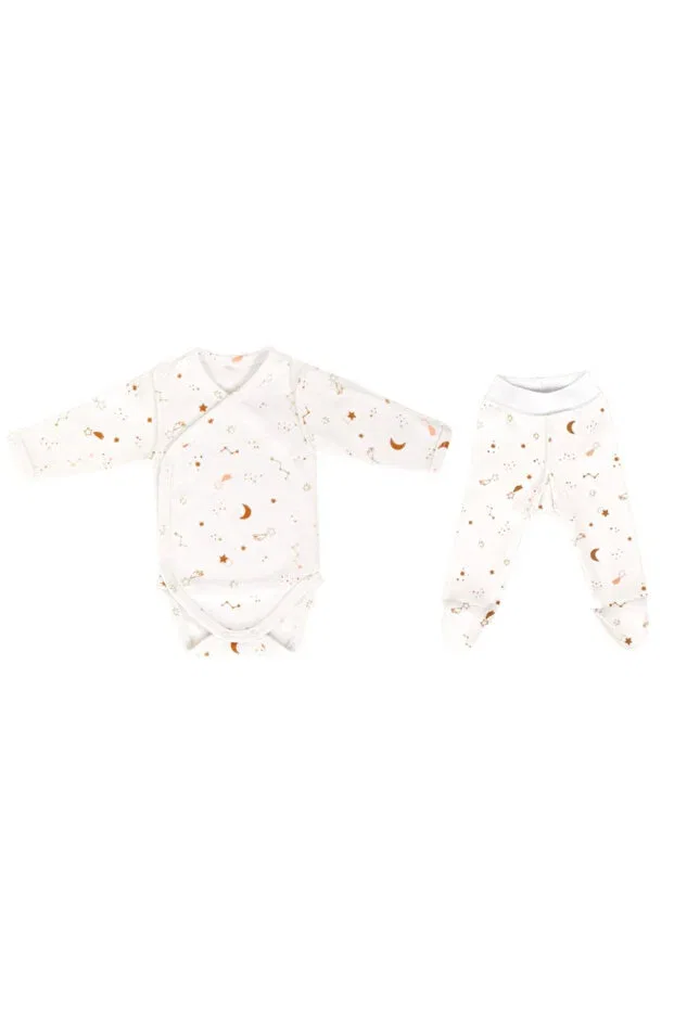Детский комплект боди и ползунков для новорожденных Sevi Bebe, Beige