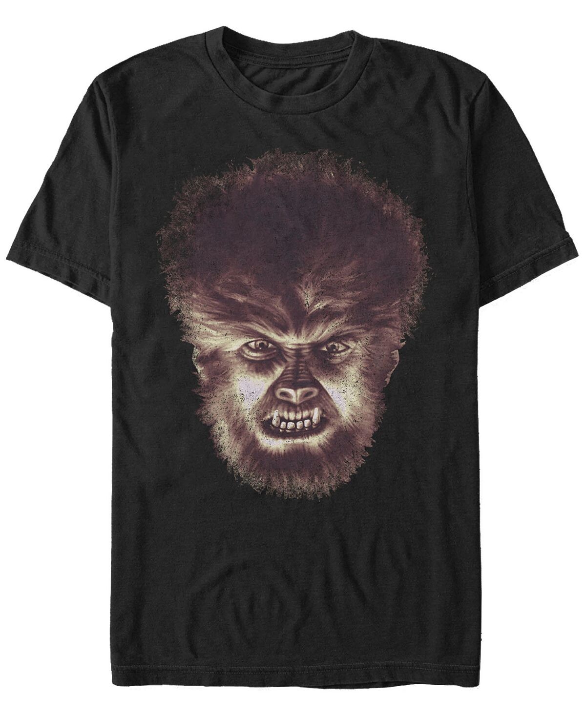 

Мужская футболка с коротким рукавом universal monsters angry wolfman big face Fifth Sun, черный