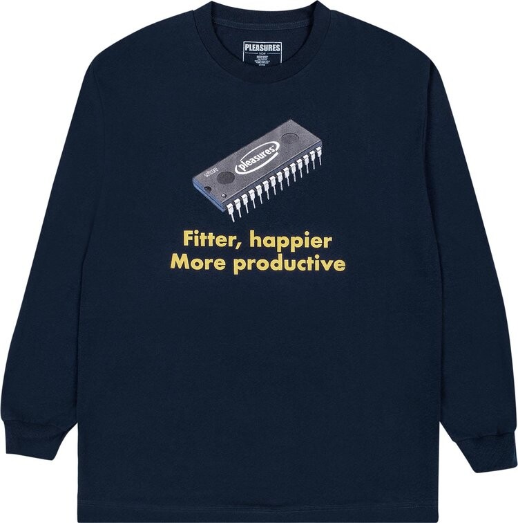 

Лонгслив Pleasures Happier Long-Sleeve 'Harbor Blue', синий