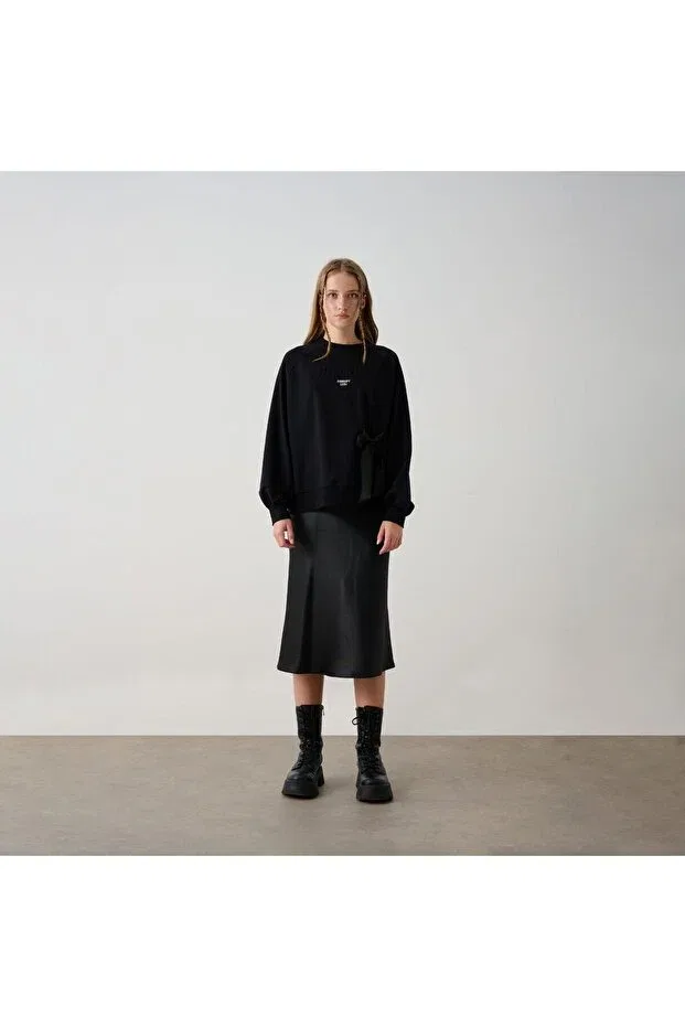 Детская толстовка для девочек с принтом 2 thread sweat Loco Loco, Black