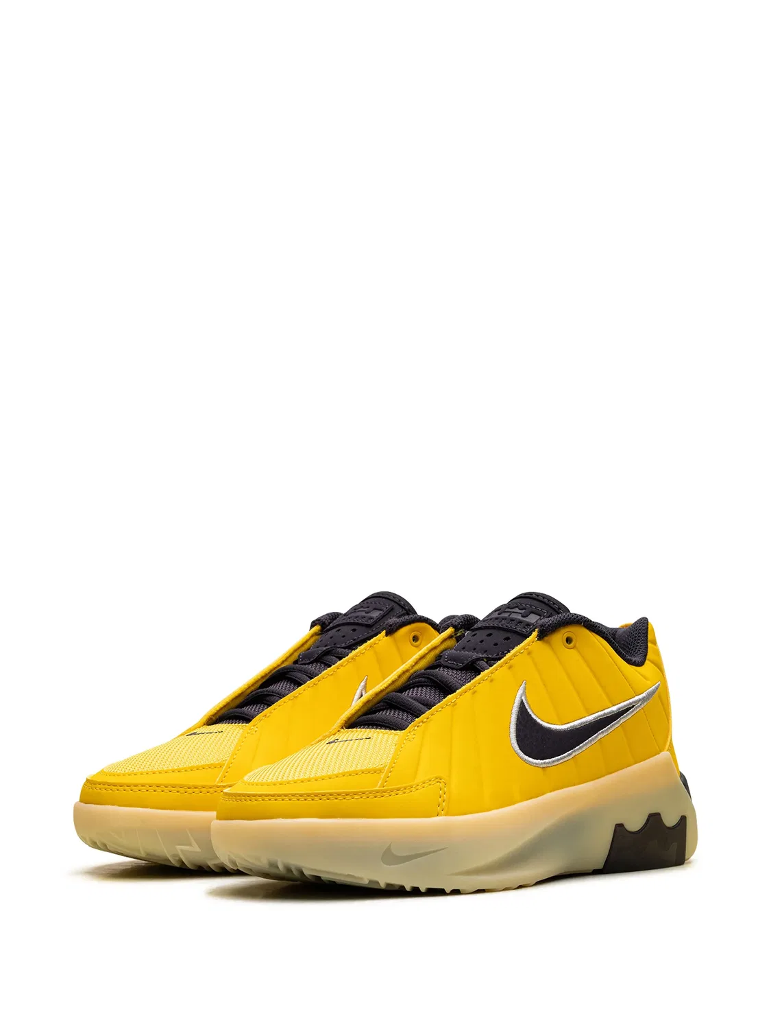 Кроссовки LeBron Witness 9 на шнуровке Nike Kids, желтый — фото 3