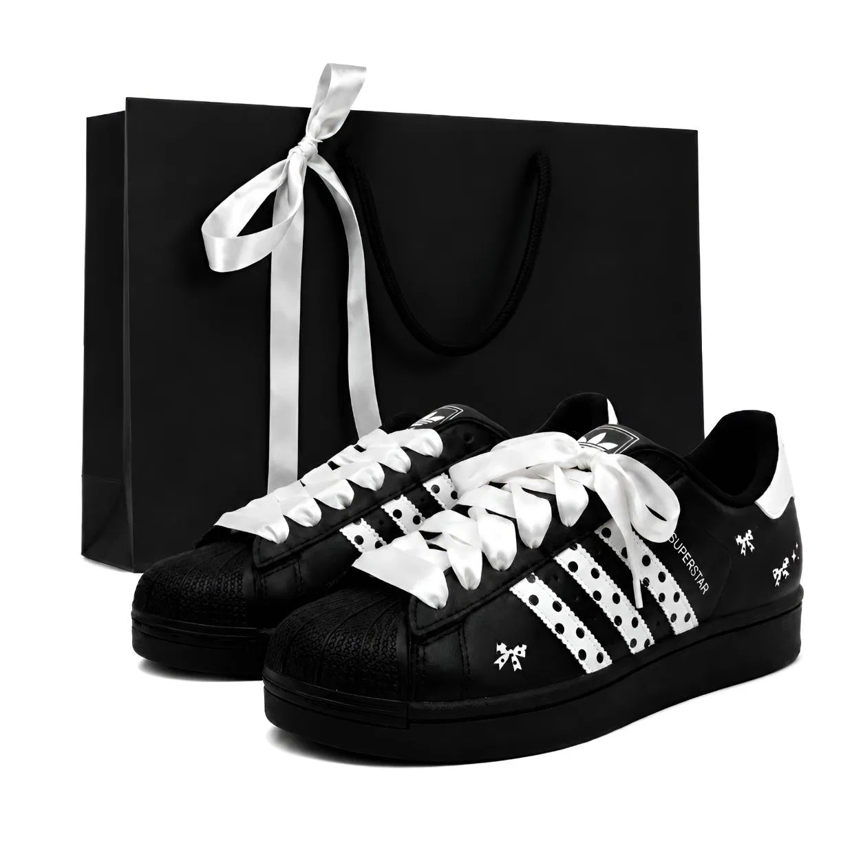 Детские кеды для скейтбординга с принтом Superstar 2 Adidas Originals, Black