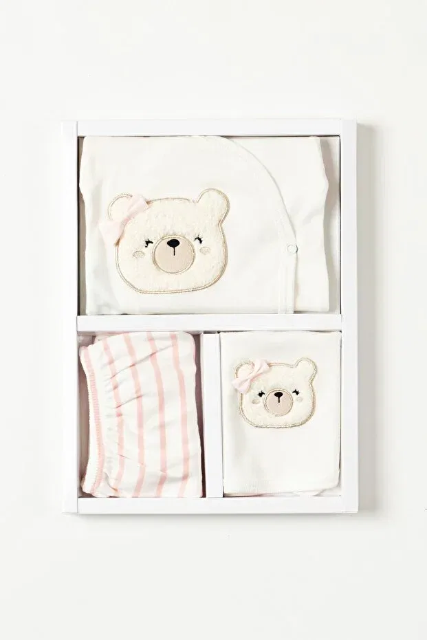 Детский комплект одежды для новорожденных с вышивкой Neu Kids, Pink