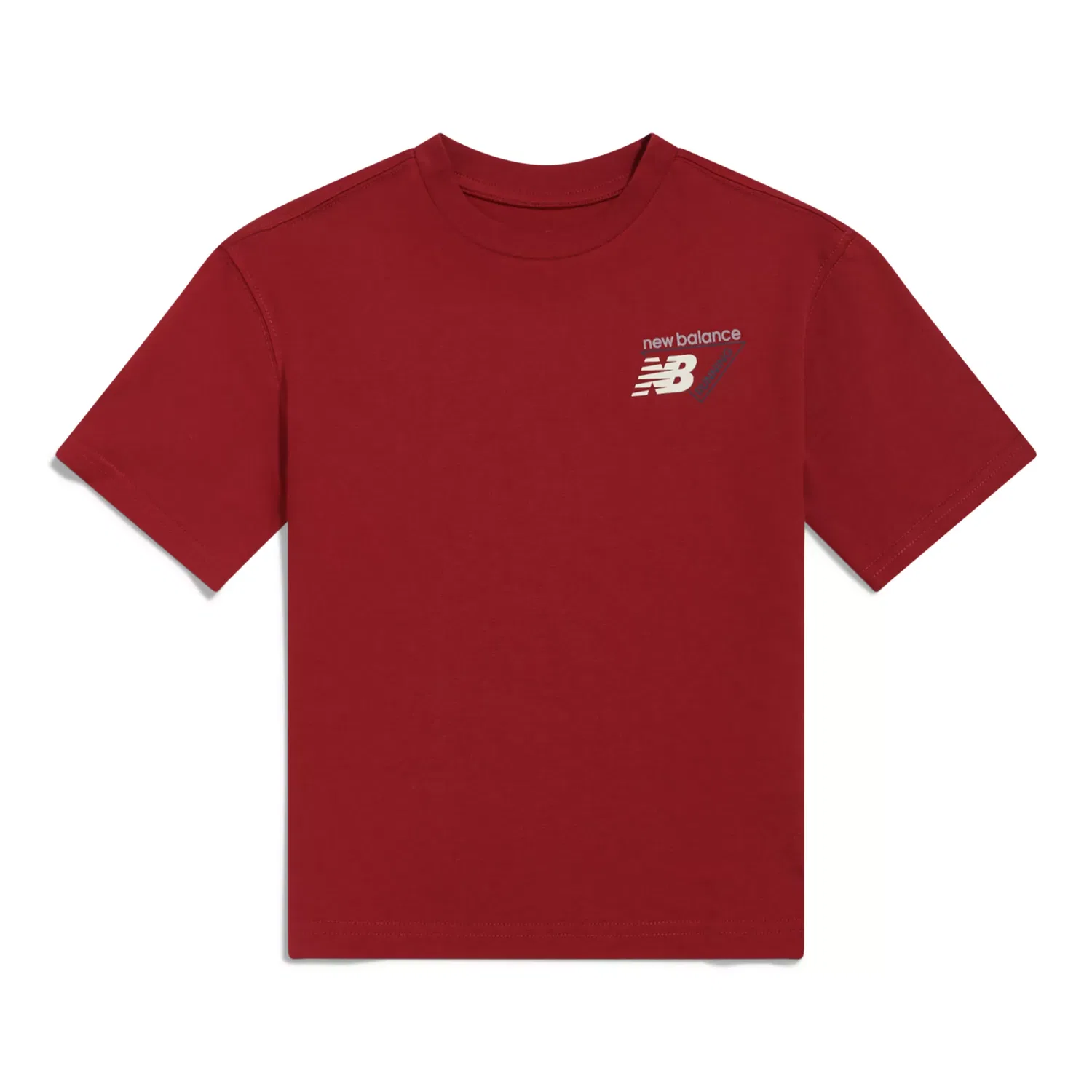 Детская футболка с принтом Classic Tri-Logo New Balance, Podium Red