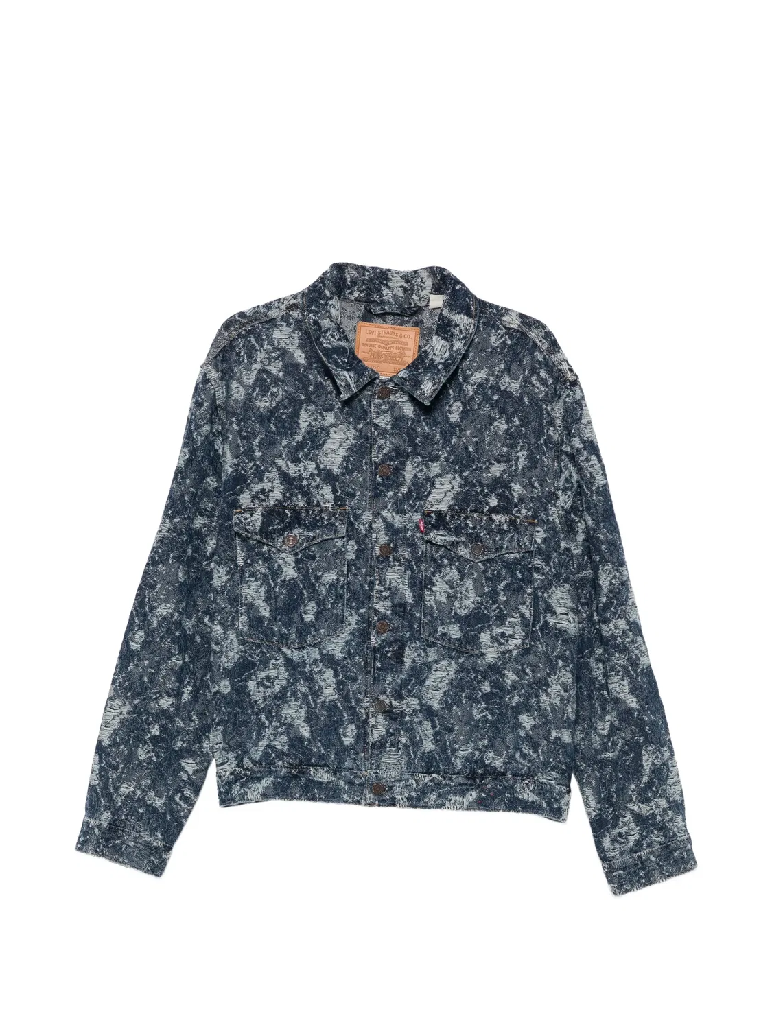 Джинсовая куртка с эффектом потертости Levi's, синий