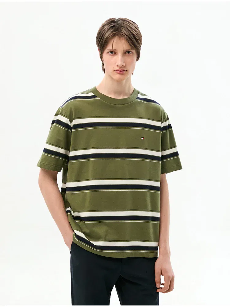 Футболка с коротким рукавом свободного кроя TOMMY HILFIGER, Olive