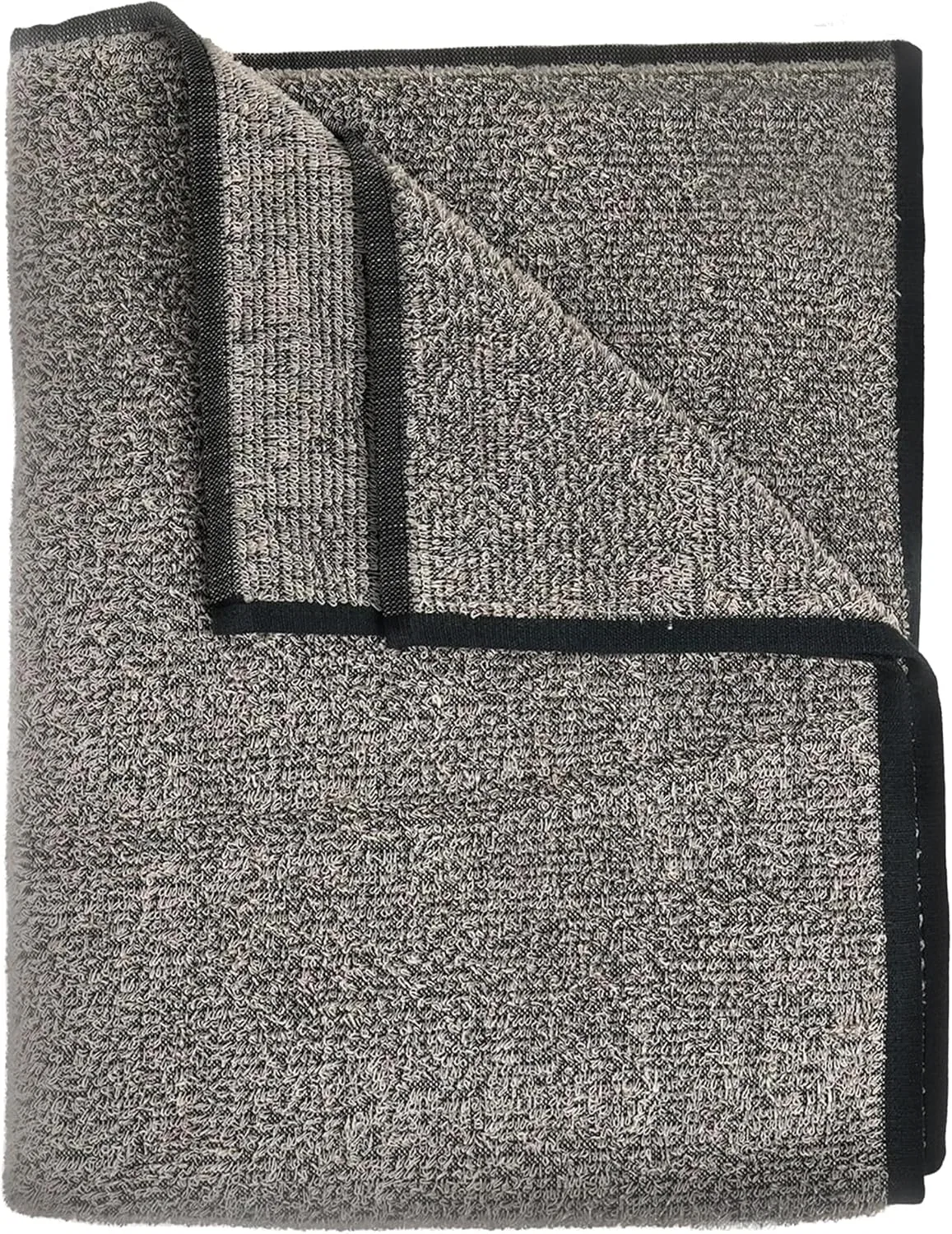 Полотенце для бани и сауны из льна и хлопка Sositex, 70x140 см, Natural Black