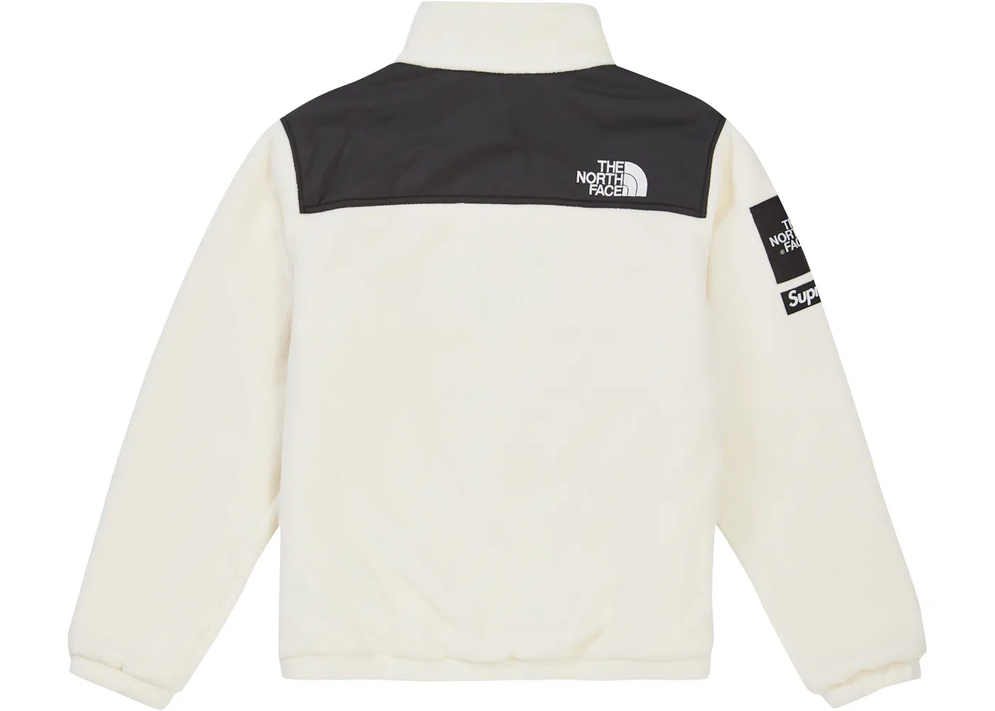 Мужская флисовая куртка с цветовой блокировкой Supreme The North Face Expedition Fleece, White — фото 2