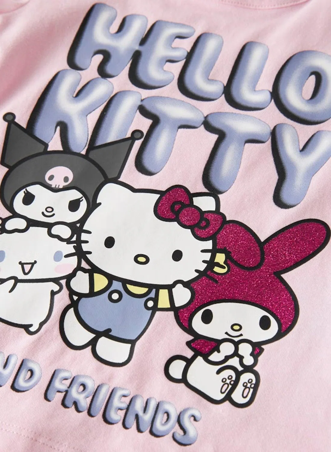 Футболка с принтом Hello Kitty Name It, розовый — фото 4