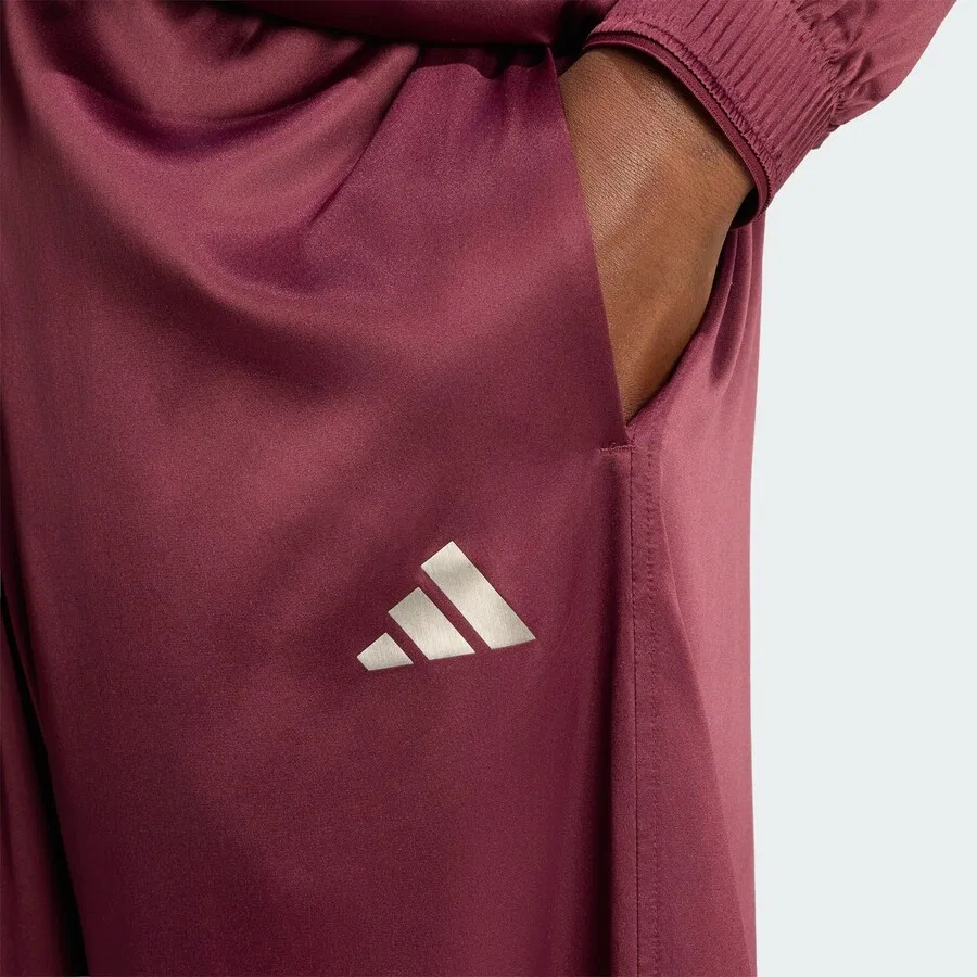 Спортивные брюки ADIDAS PERFORMANCE свободного кроя 'Cover Up' в бордовом цвете — фото 3
