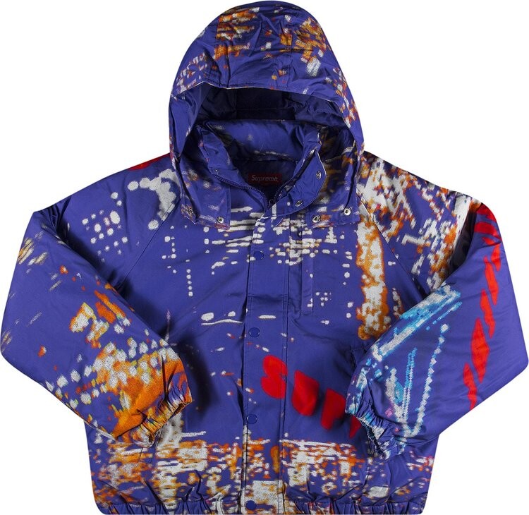

Куртка Supreme City Lights Puffy Jacket 'Purple', фиолетовый