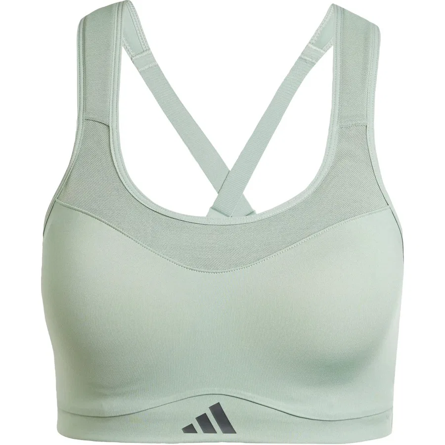 Спортивный бюстгальтер для фитнеса Impact Training High Support TLRD, adidas, Зеленый — фото 3